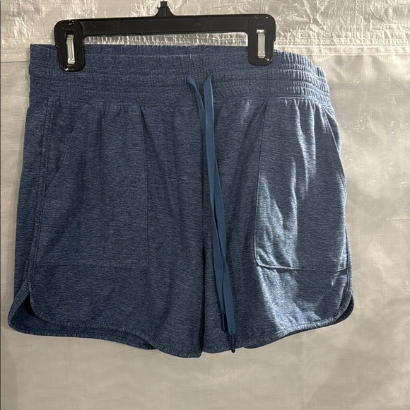 Athletic Works Blue Athletic Shorts Lightweight Elastic Waist - Picture 1 of 2